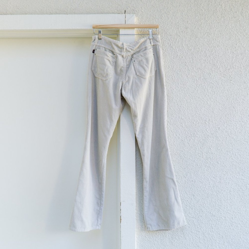 Y2K Cream Rib Corduroy Pants - Picture 4 of 8
